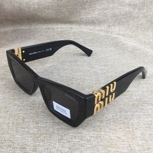 Authentic Miu Miu Black Acetate Sunglasses 100% UV Protection